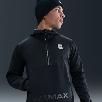 トップス 90's NIKE knit zipup hoodie Nike Sportswear Air Max Men's Poly-Knit 1/2-Zip Fleece Hoodie. Nike RO